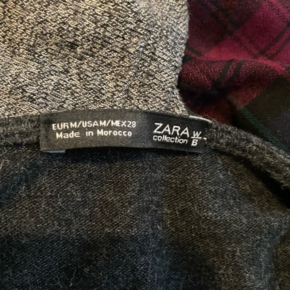 Zara charcoal grey long sleeve wrap bodysuit - Picture 2 of 3
